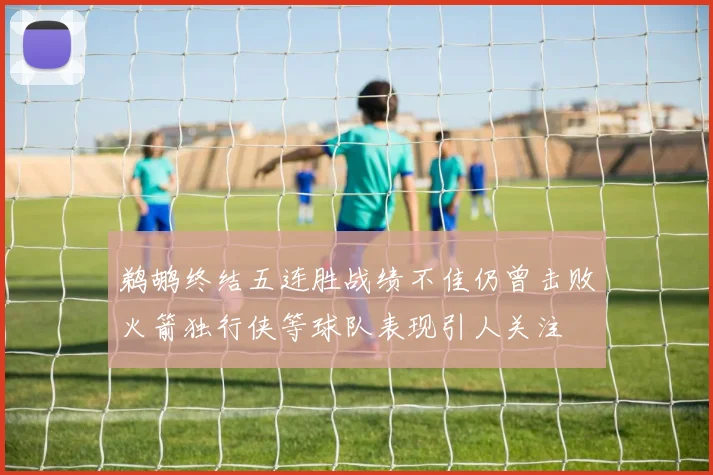鹈鹕终结五连胜战绩不佳仍曾击败火箭独行侠等球队表现引人关注