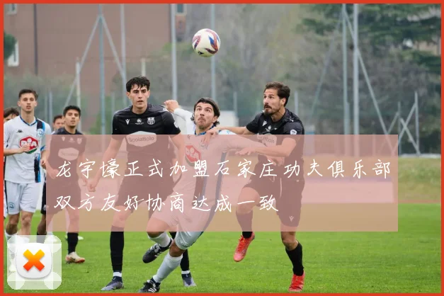 龙宇壕正式加盟石家庄功夫俱乐部双方友好协商达成一致